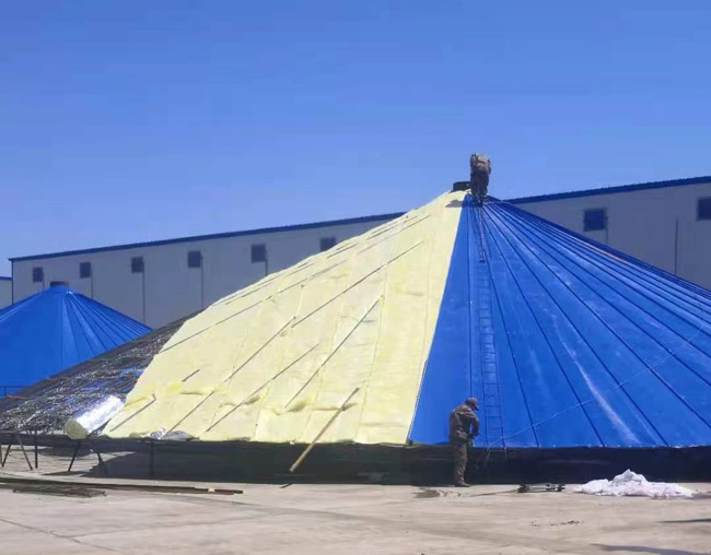 Glass wool blanket for steel structure