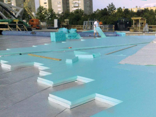 XPS foam board for roof and floor insulation